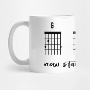 Guitar Chords gift for father, gift for guitar player and guitarist Mug